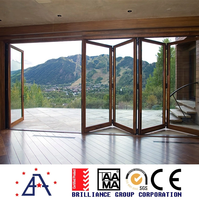 Building Material Bi-Fold Door/Aluminum Bifolding Door/Sliding Glass Door/Glass Folding Door