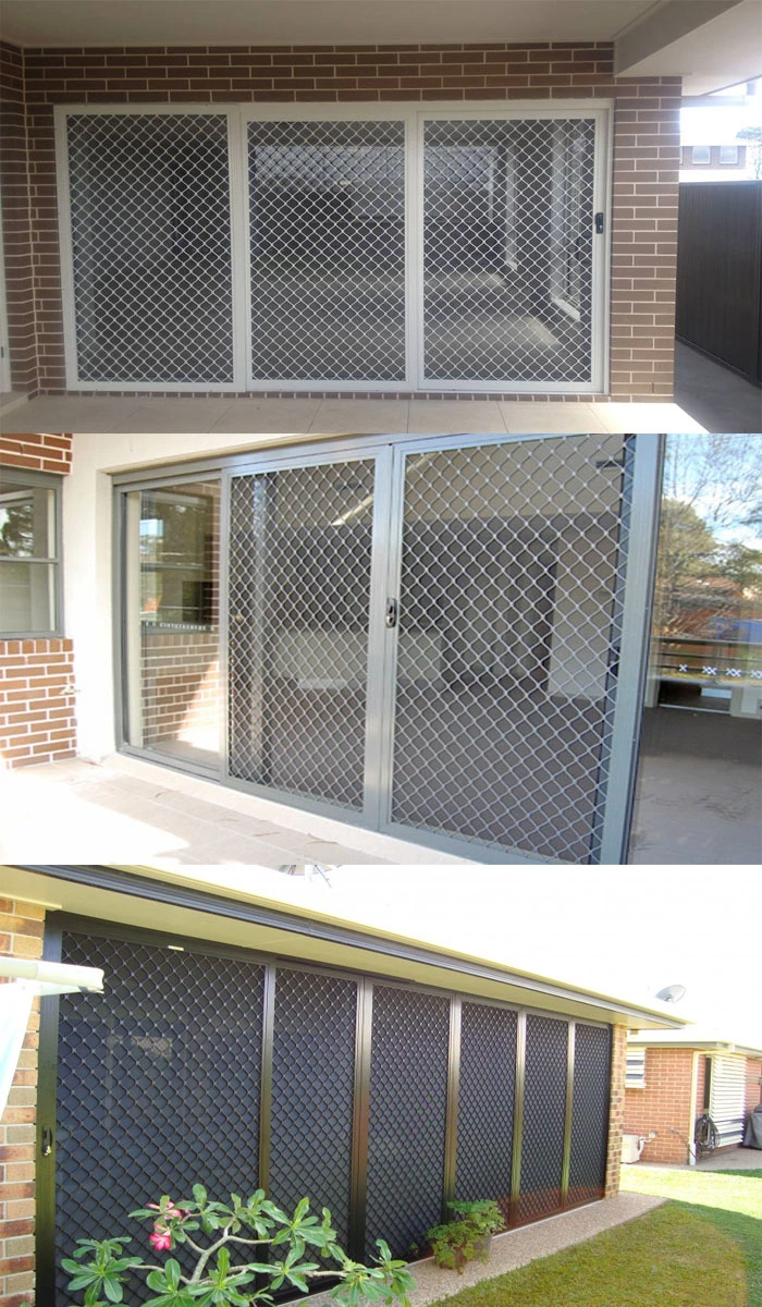 Supply Welded Aluminum Diamond Grille Security Screens&Doors Aluminum Mesh