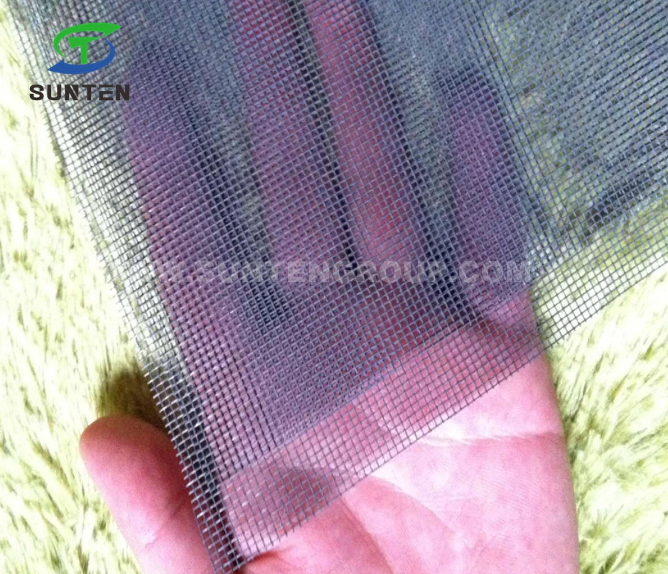 Fire Resistant Grey Invisible Fiberglass Anti Insect/Fly/Mosquito Screen Net for Windows and Magnetic Doors