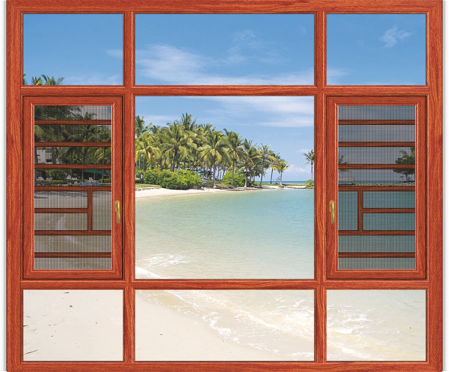 Flyscreen Roller Door Screen Aluminium Casement Window with Double Clear/Tinted Glazing