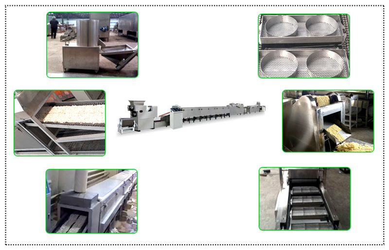 Effecient Instant Fried Instant Noodle Making Machine Production Line