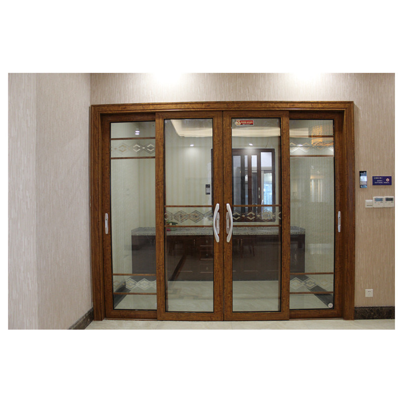 Top Grade Aluminum Alloy Frame Design Large Glass Sliding Screen Door