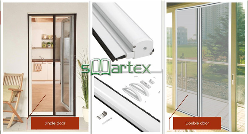 Size Adjustable Retractable Screen Door