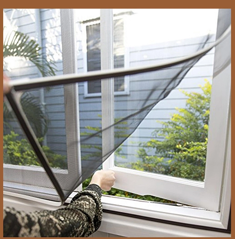 Window Screens Type and Fiberglass Screen Netting Material DIY Magnetic Insect Screen Window