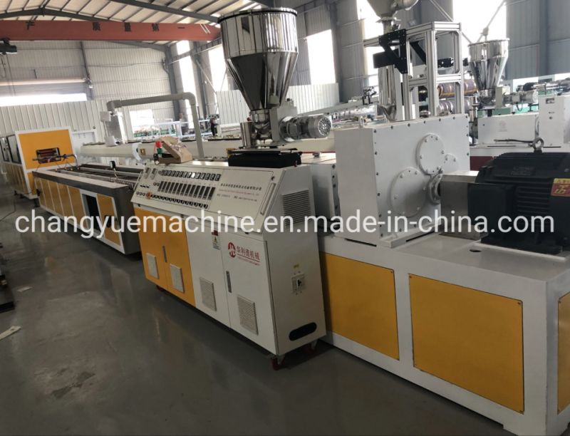 PVC Profile Making Machinery Plastic PVC Profile Cable Trunk Production Line