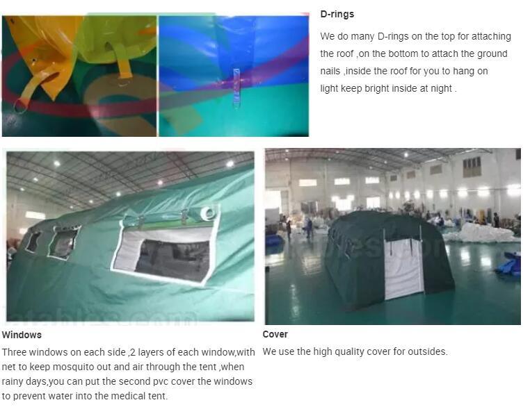 Customized Inflatable Medical Tents / Emergency Tent for Military Tent / Inflatable Tent