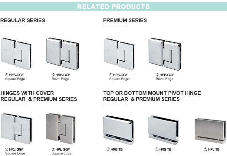 Glass to Glass Shower Screen Hinges for Shower Enclosure