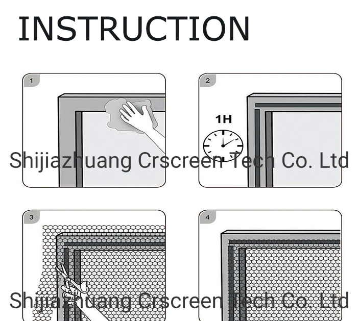 DIY Window Net Fly Screens Polyester Hook Mosquito Insect