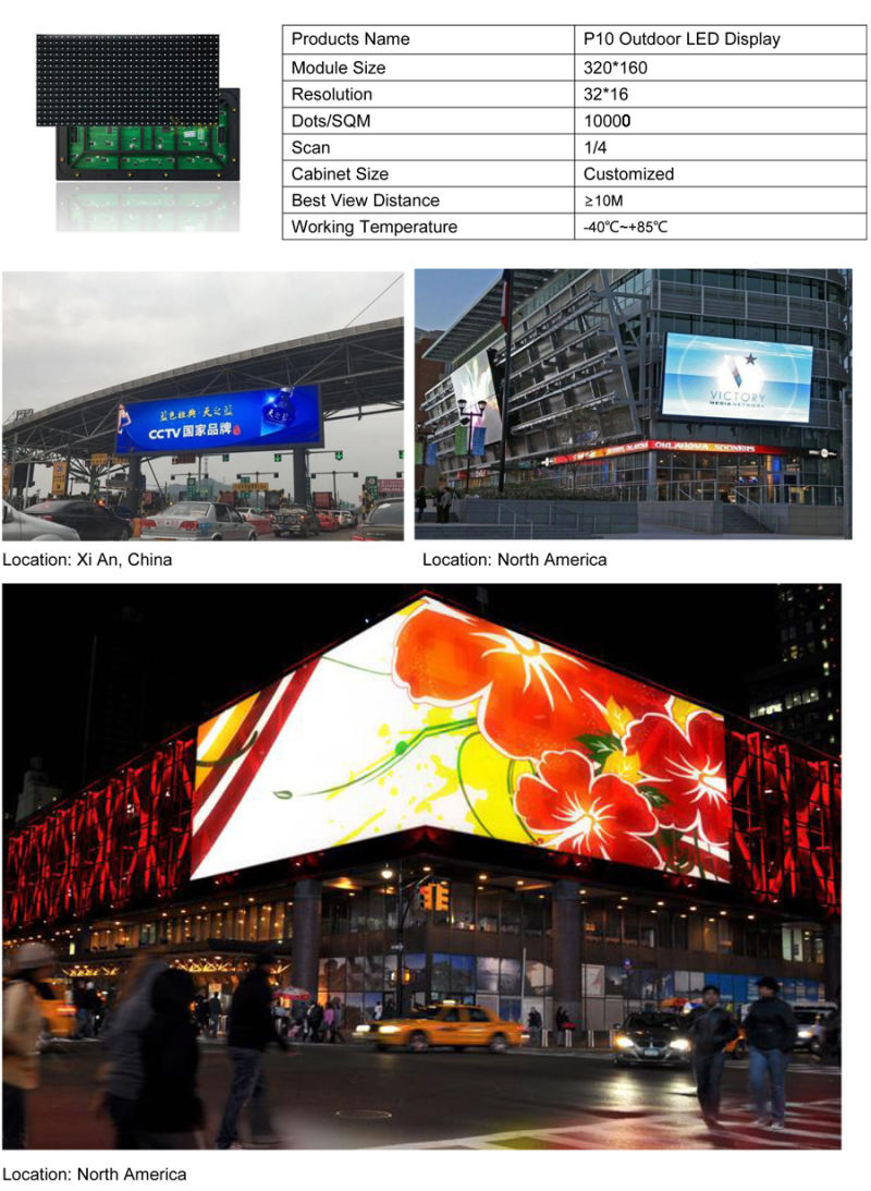 LED Outdoor Display Model pH10