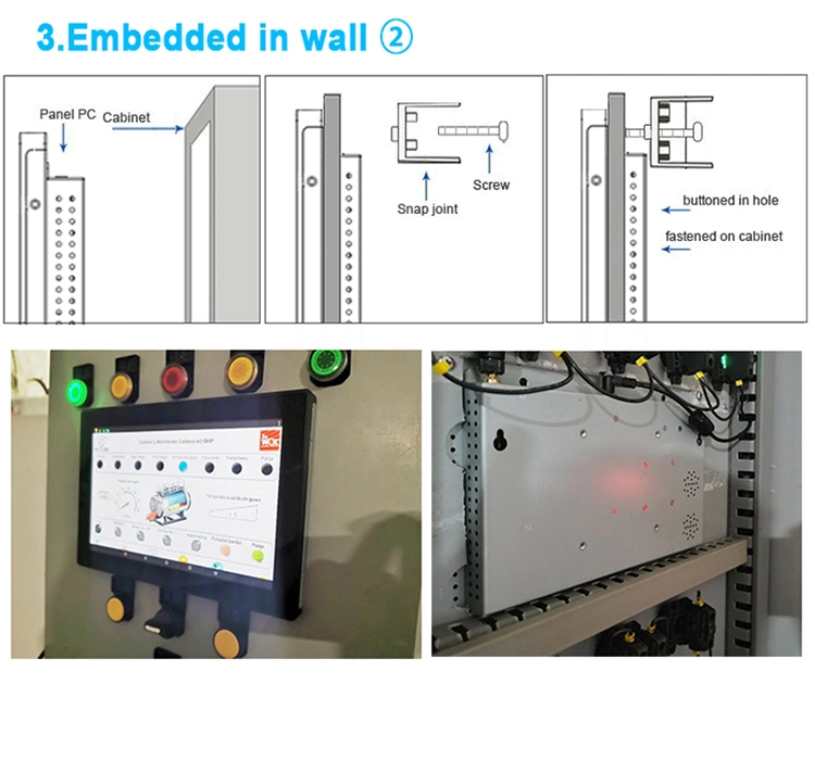 Industrial Display Android Touch Screen Monitor/Wall Mount Touch Screen Frameless 13.3 Inch Frameless Embedded Display