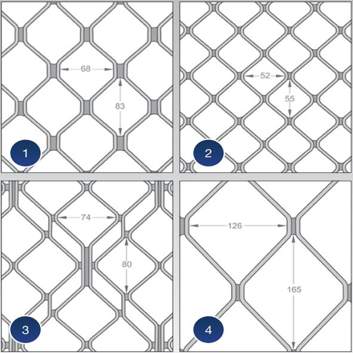 Supply Welded Aluminum Diamond Grille Security Screens&Doors Aluminum Mesh