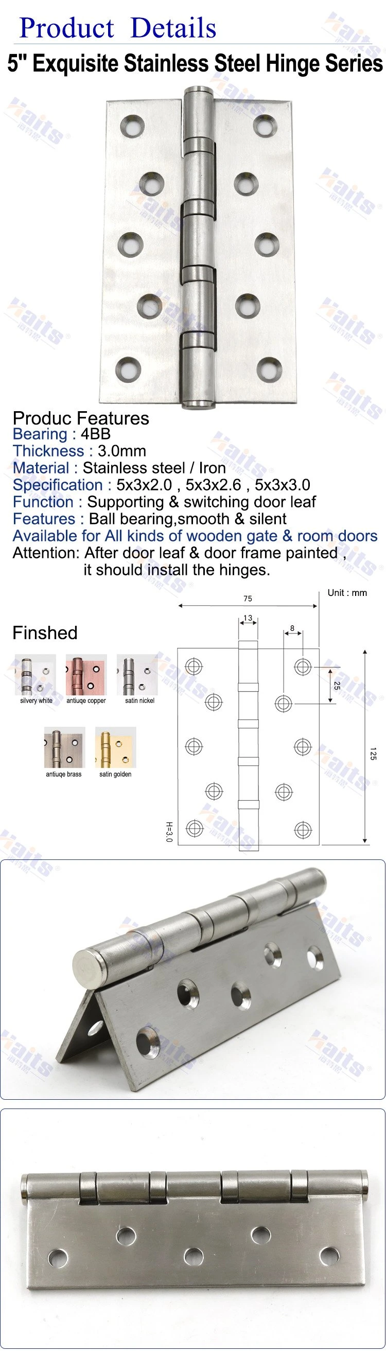 Door Hinge Type Concealed Door Hinge Double Sided Door Hinge