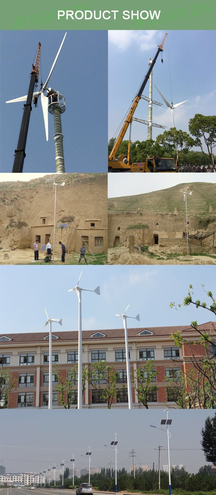 Kit for Wind Generator Wind Power Generator 5kw Vertical Wind Generator