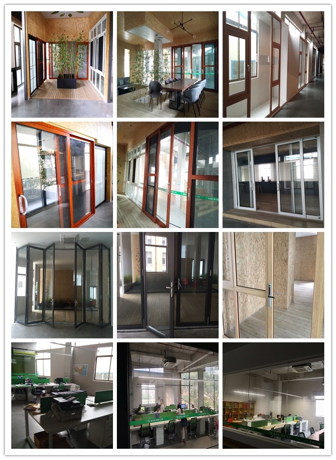 Customized Size and Opening Design Aluminun Folding Door for Exterior Door