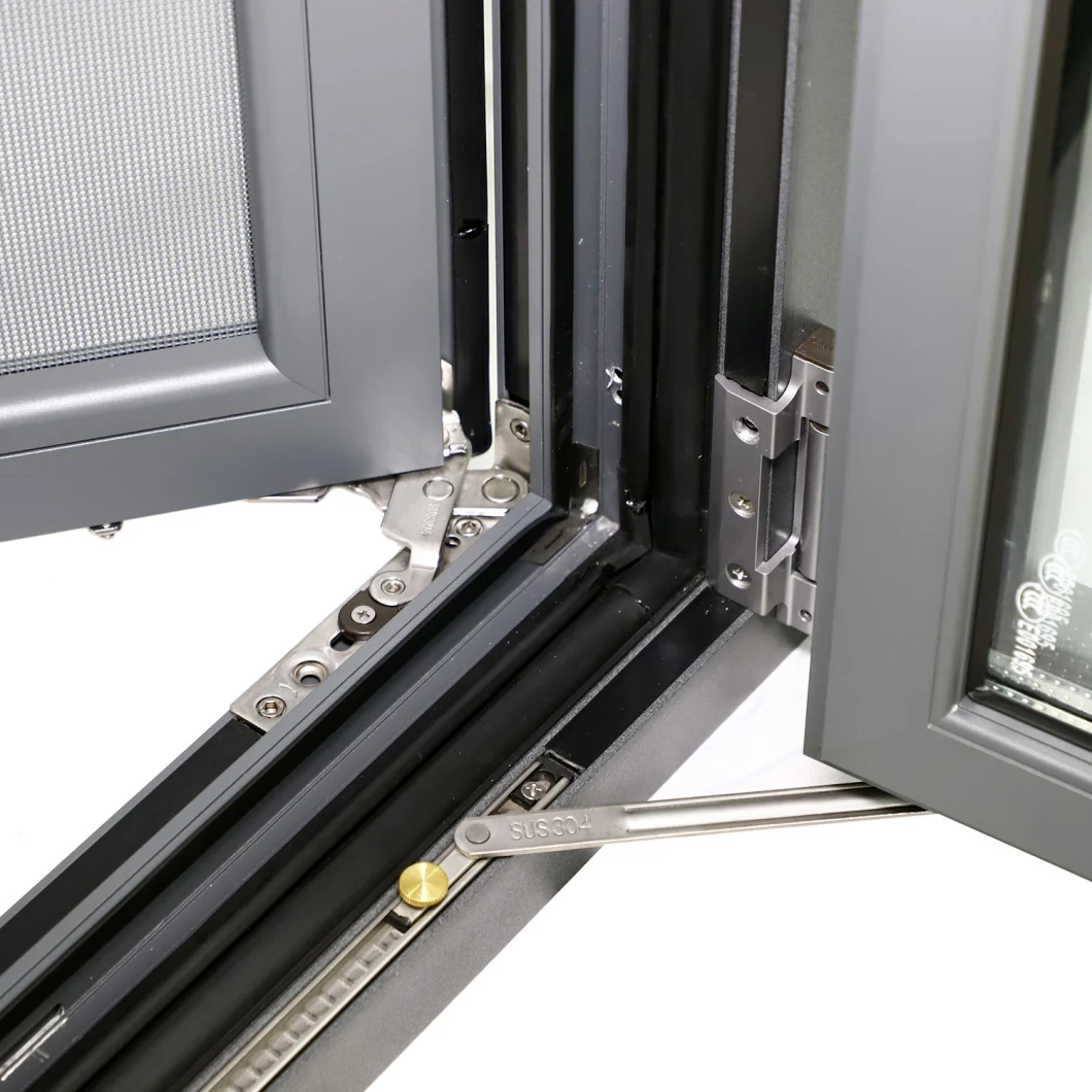 Aluminum Window and Door Aluminum Casement Window with Screen