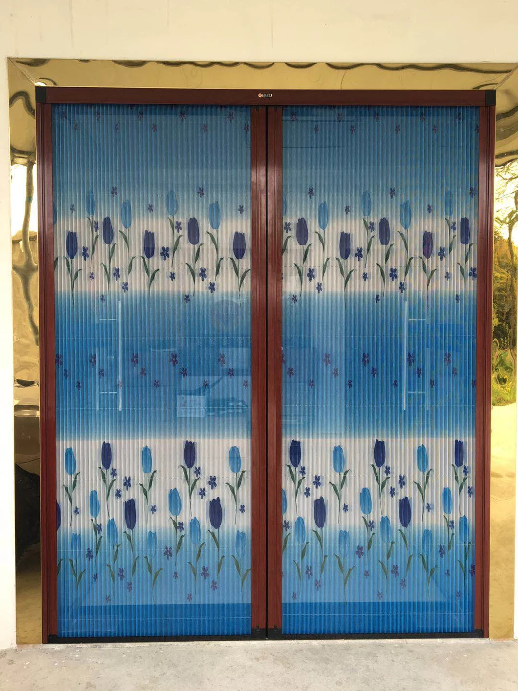 Printed Screen Mesh Printed Plisse Mesh Pleated Mesh for Door Window Screen