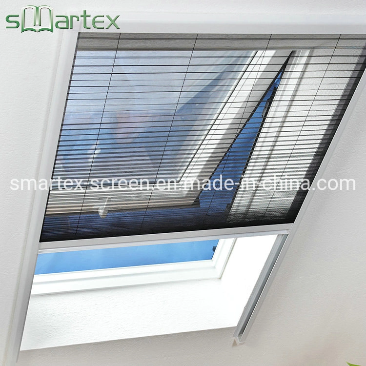 Pleated Retractable Insect Net Pleated Mesh Screen Window