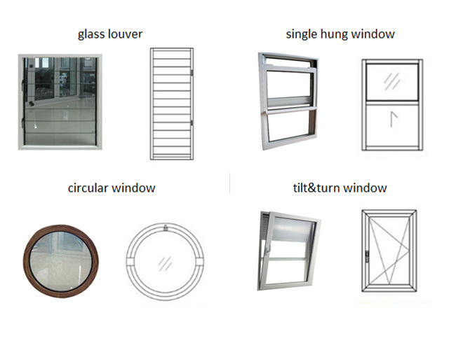 Accordion Aluminum Glass Patio Exterior Accordion Bi-Folding Doors / Folding Doors