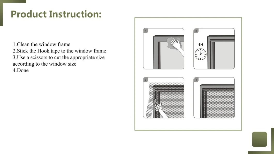 100% Polyester Window Fly Screen Mosquito Net for Window and Door