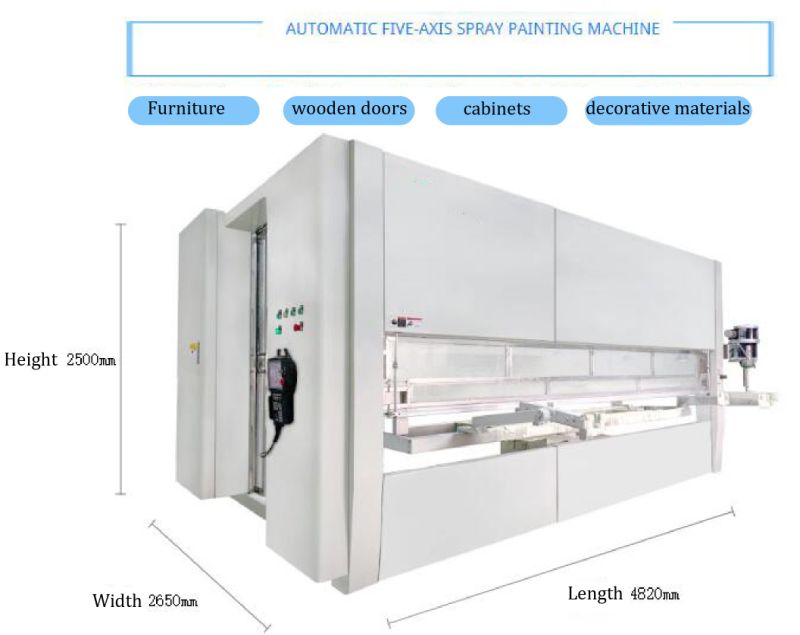 Natural Wood Doors Spray Painting Machine Line, Wooden Door Paint Sprayer