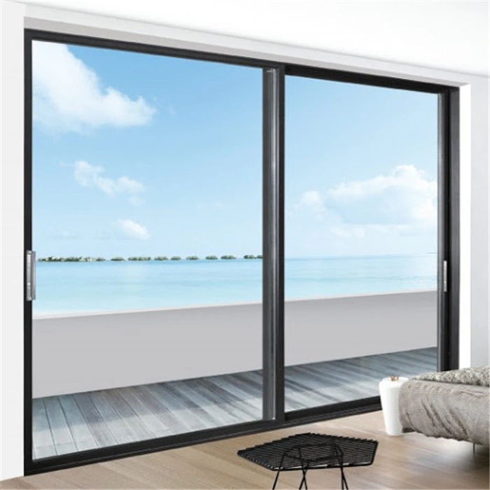 Soundproof Accordion Folding Door Aluminum Alloy Double Glass Door