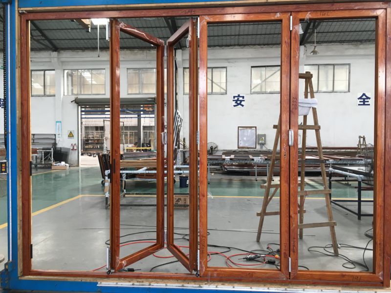 Temporary Folding Door, Aluminium Folding Sliding Door System