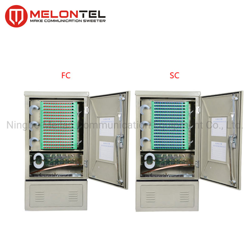 Outdoor Standing Type 144/196 Core Telecom Cabinet SMC Double-Sided Doors