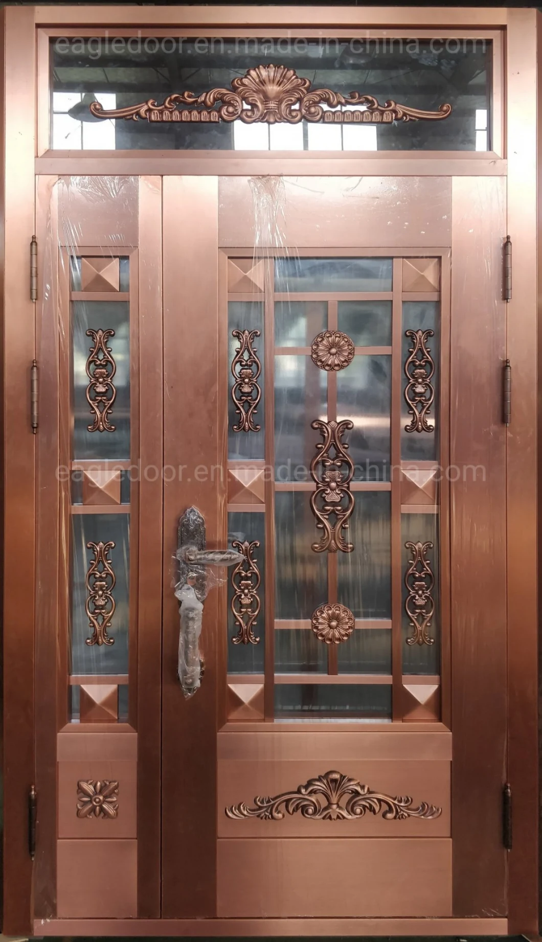 Glass Villa Exterior Main Door Copper Entry Doors Residential Glass Doors Design