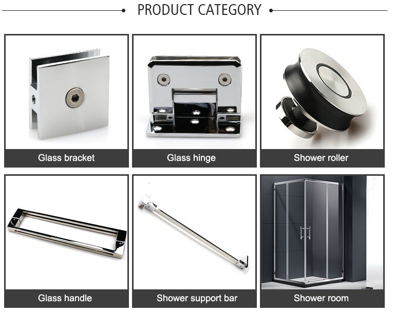 Frameless Wall to Glass Commercial Door Lock with Handle