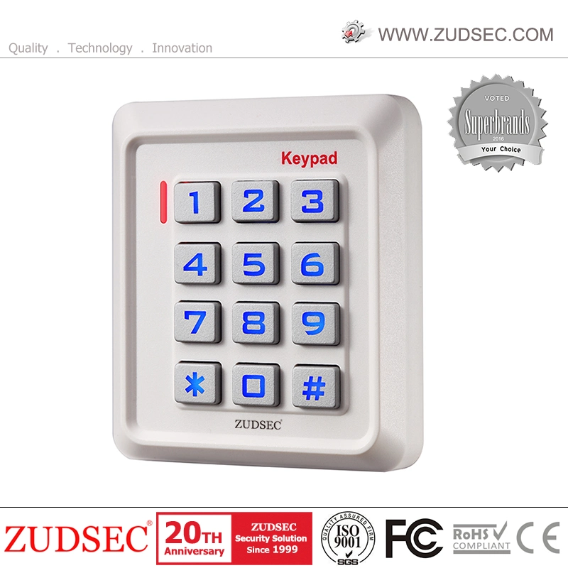 Touch Screen Single Door Access Control Systems Keypad Two LED Color RFID Access Controller