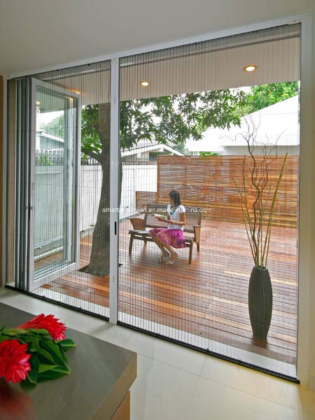 DIY Plisse Retractable Screen Door with Alunium Frames