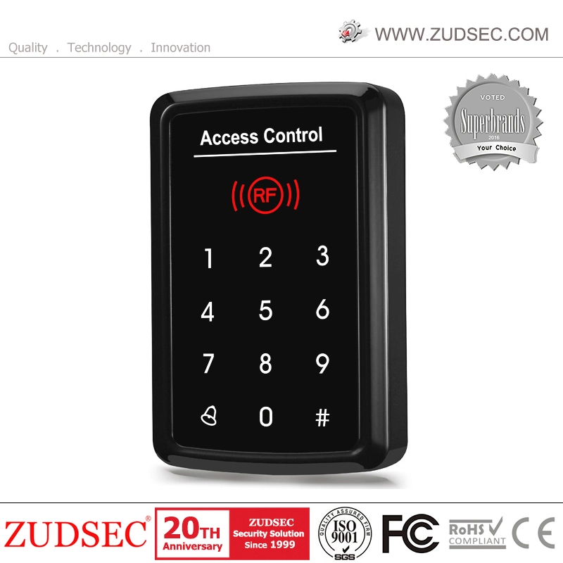 Touch Screen Single Door Access Control Systems Keypad Two LED Color RFID Access Controller