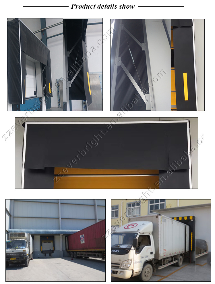 Industrial PVC Retractable Dock Shelter for Cold Warehouse