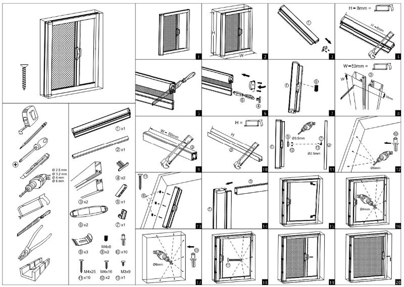 Interior Retractable Insect Screen Door