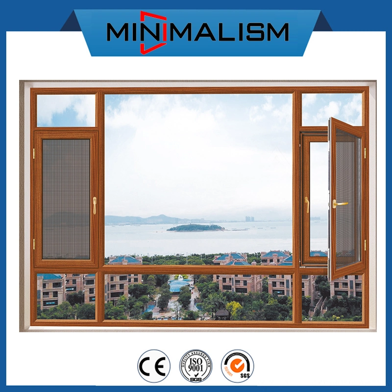 Flyscreen Roller Door Screen Aluminium Casement Window with Double Clear/Tinted Glazing