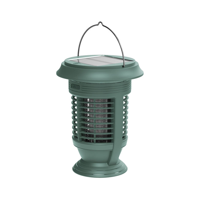 Solar Power LED Electric Mosquito Killer Lamp Anti-Mosquito Fly Trap Outdoor