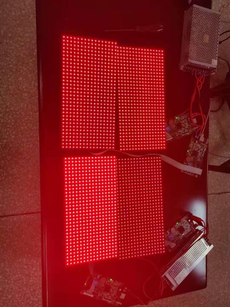 Semi Outdoor SMD/ DIP 1080P P10 Single Red Color HD LED Video Screen