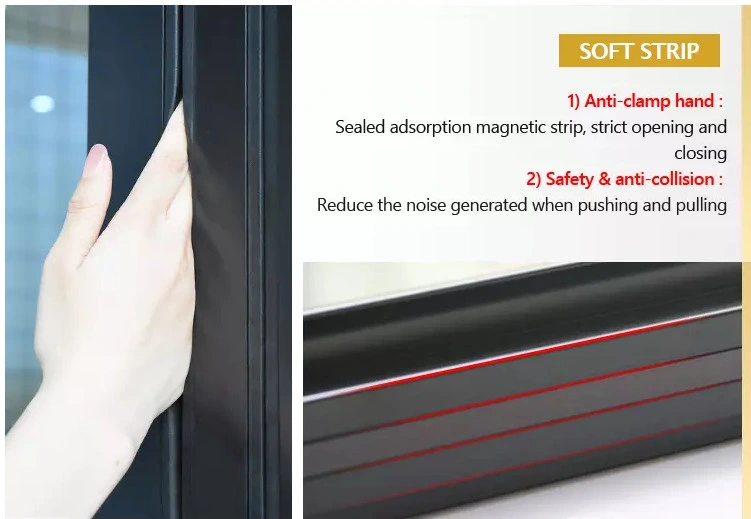 Aluminum Folding Door Silent Anti-Theft Folding Door Direct Deal Entry Door