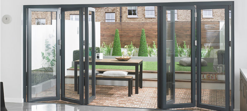 Bifold Patio Doors Alum Sliding Accordion Doors Aluminium Folding Doors