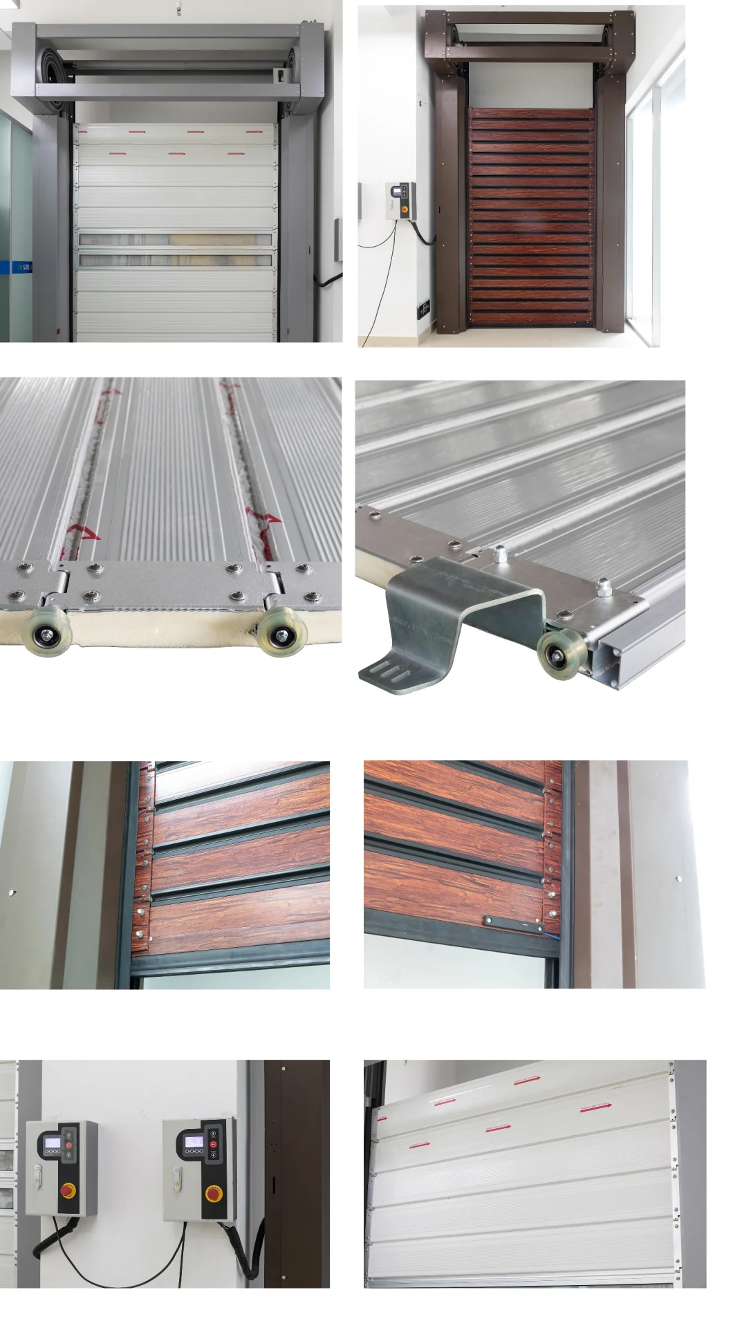 China Electric Track Garage Door Interior Fast High Speed Rolling Door High Speed Spiral Rolling Door