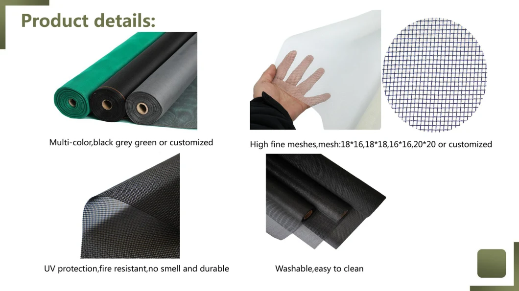 No-See-Um Anti Small Insects Fiberglass Polyester Insect Screen for Windows