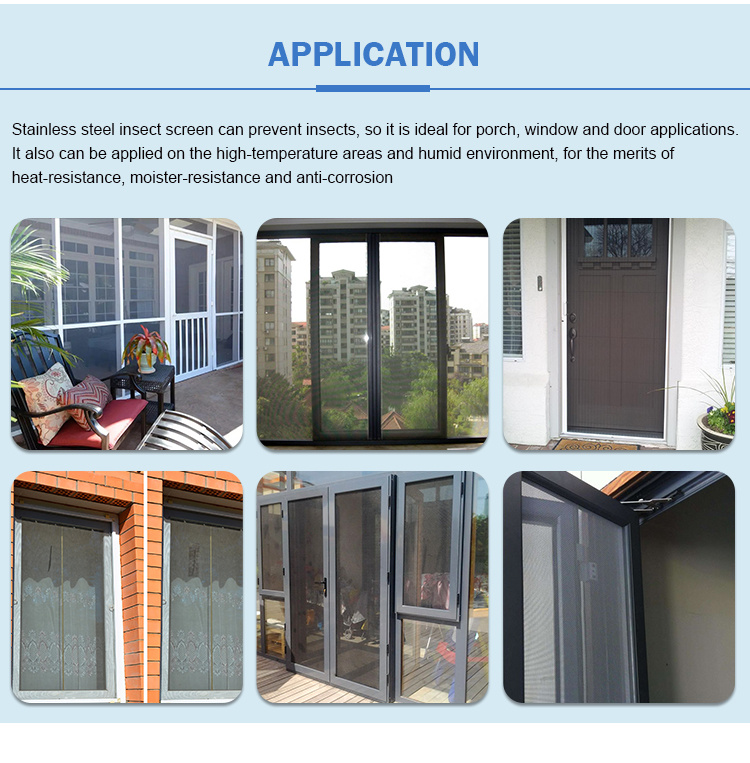 Customizable Stainless Steel Window Invisible Insect Screen