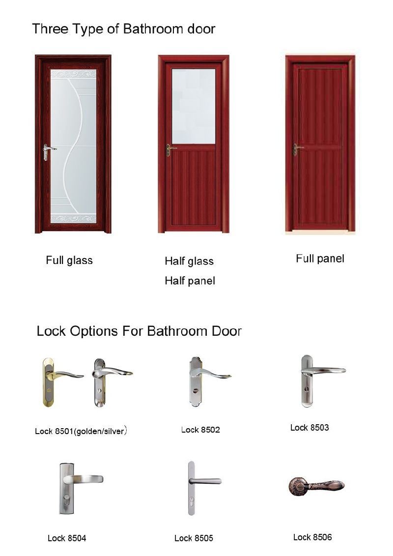 Eco-Friendly WPC Door with WPC Door Skin for Bedroom