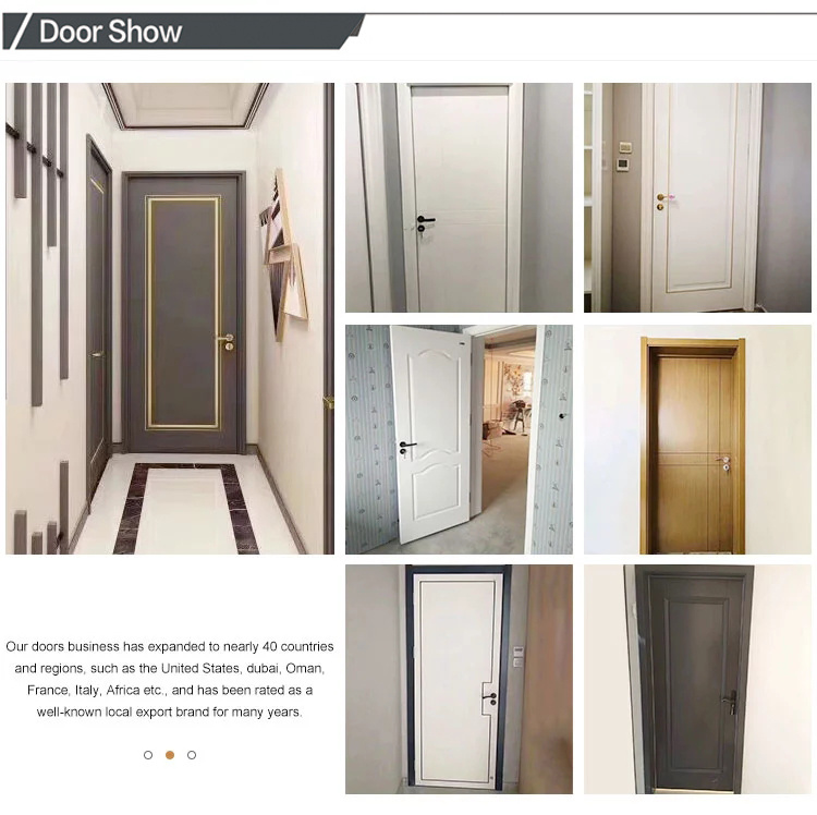 Wholesale Cheap Melamine Wood Veneer Wooden Doors Interior Doors