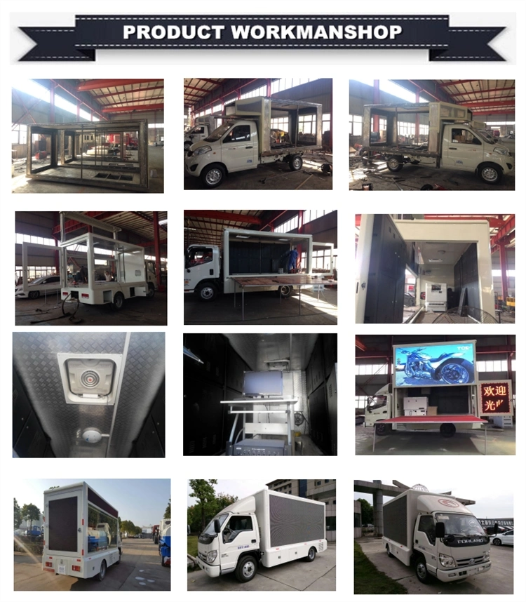 I-Suzu 100p P8 P6 Colorful Screen Outside Advertising LED Truck with Two Sides Screen Lifting