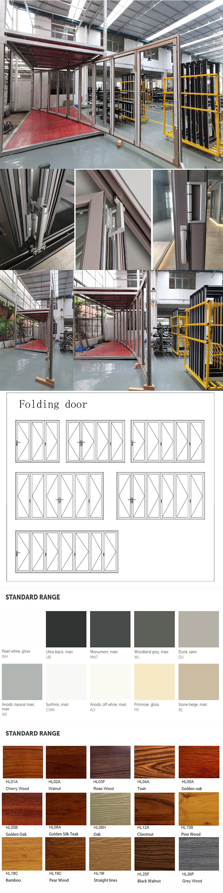 Aluminum Folding Door Folding Screen Door Modern Garage Doors