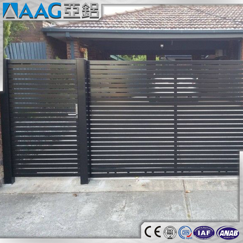 Aluminium Door Sliding Gate Aluminum Courtyard Fence Gate