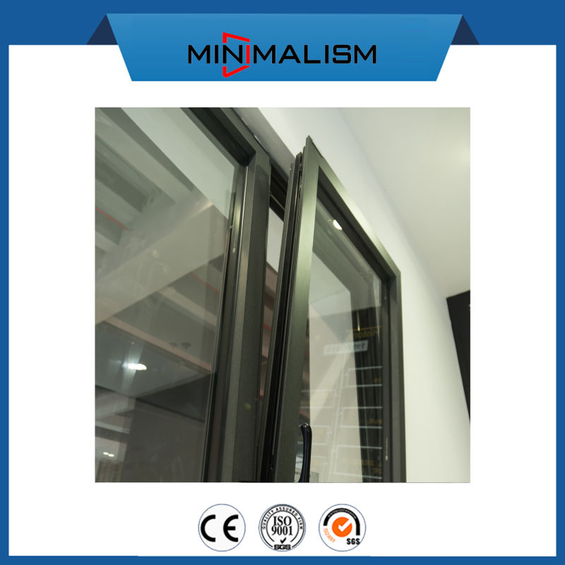 Building Material Casement Window Aluminium Frame Glass Doors for Buiilding