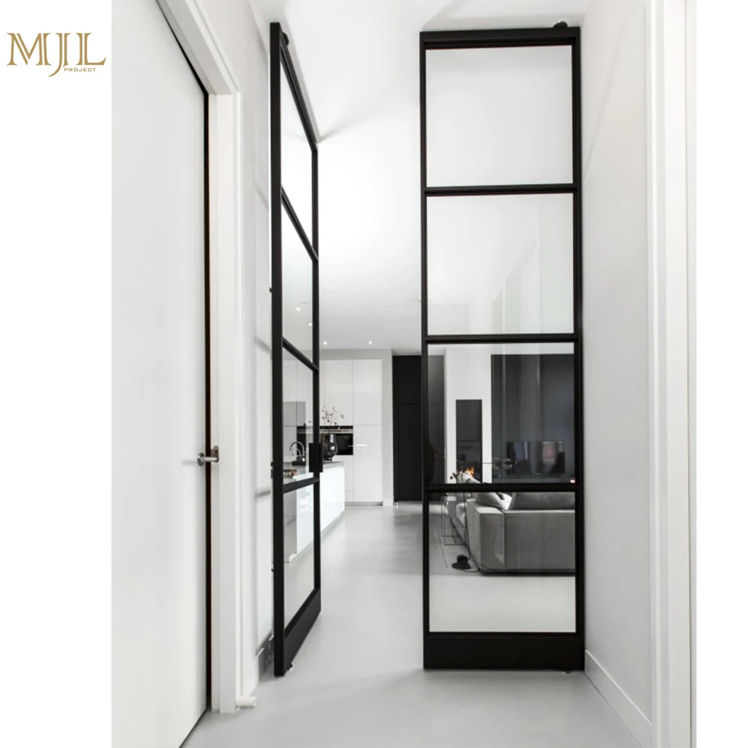 Casement Door Aluminum Alloy Shatterproof Glass Swing Doors Glass Bathroom Entry Doors