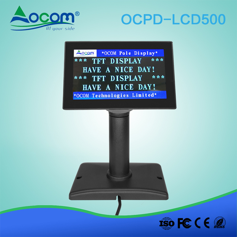5 Inch LCD Customer Display Support 4*20 Characters Display